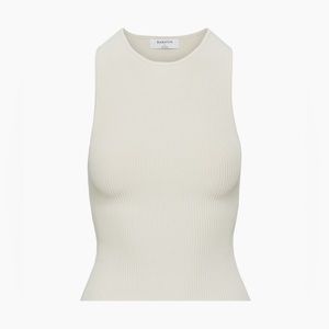 NWT Babaton Sculpt Knit Racer - Matte Pearl